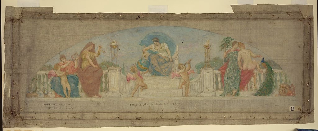 Le scienze, decorazione per la Biblioteca del Congresso